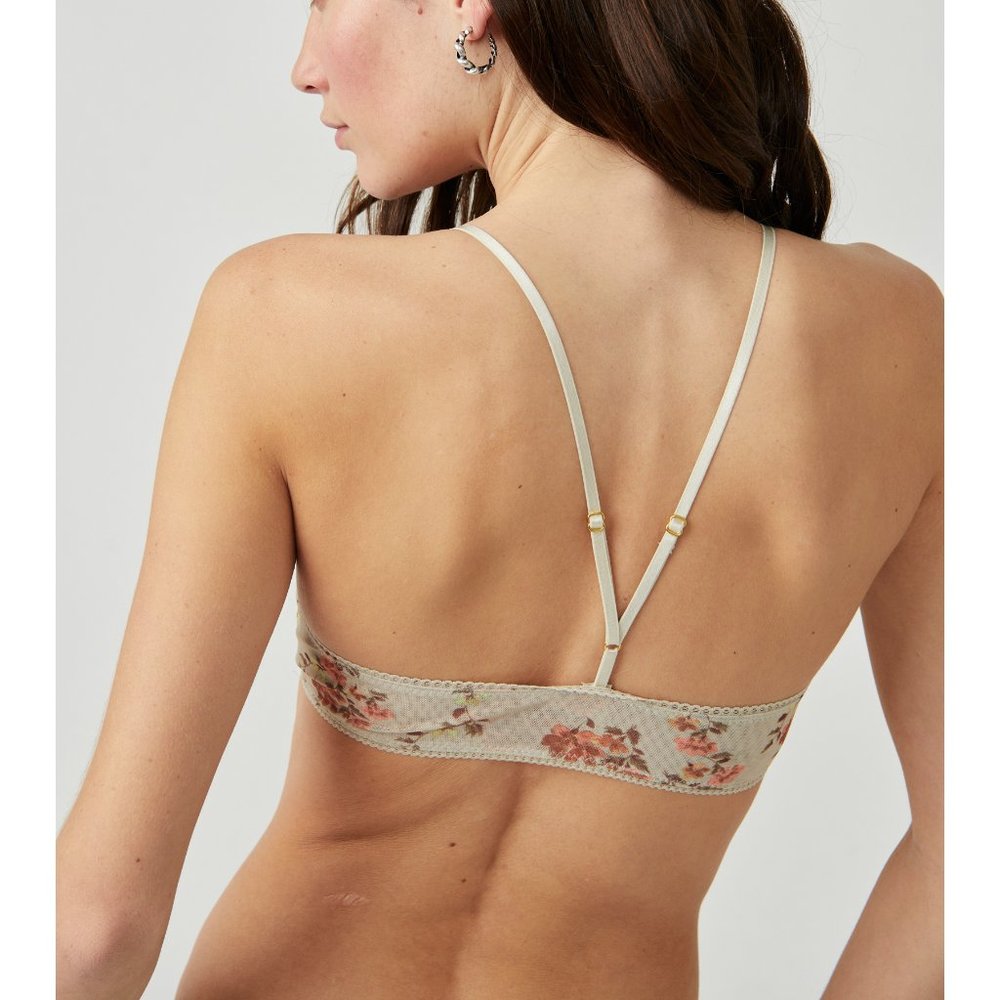 🎉LAST CHANCE🎉 FREE PEOPLE Printed Hide & Seek Bralette / Sage Combo - Picture 4 of 8